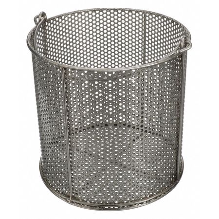 Marlin Steel Wire Products Silver Round Parts Washing Basket, Stainless Steel 00-00368227-38