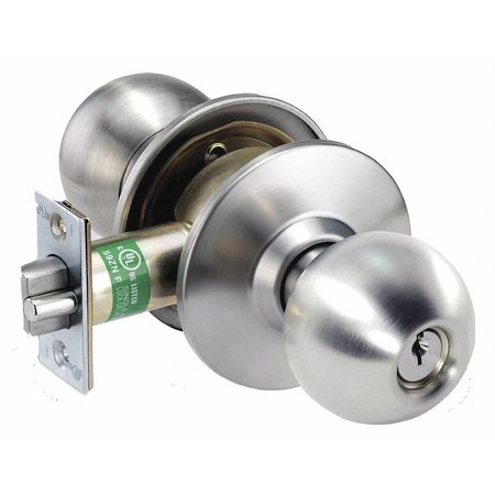 ARROW LOCK Knob Lockset, Mechanical, Entrance, Office HK11BB 32D