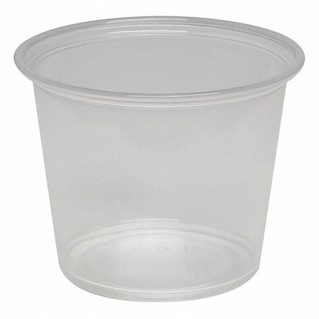Dixie Portion Cup, 5.5 oz., Plastic, Clear, PK2400 PP55CLEAR