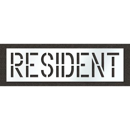 RAE Pavement Stencil, Resident, STL-108-71830 STL-108-71830