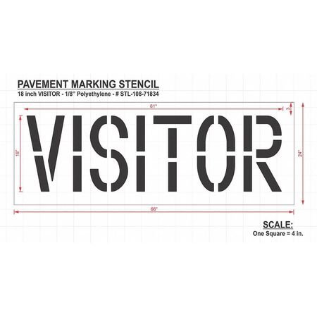 Rae Pavement Stencil, Visitors, STL-108-71834 STL-108-71834