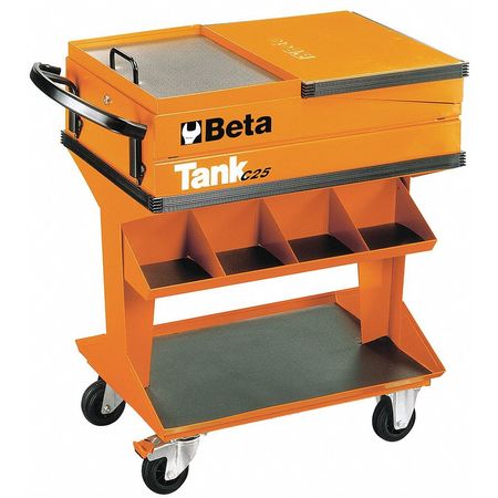 BETA 18"W Orange Mobile Work Station, Powder Coated, 810 mm H x 1220 mm L C25