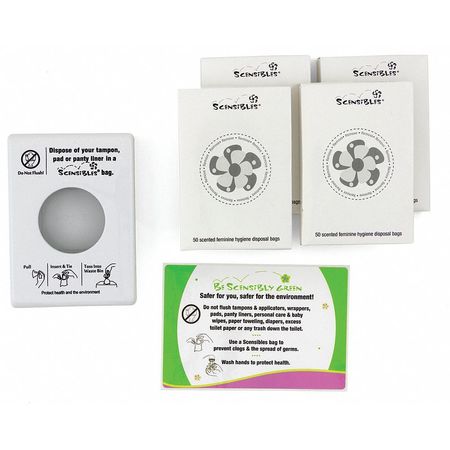 HOSPECO Feminine Hygiene Starter Kit, 5" H, PK4 SDWSTARTER-4