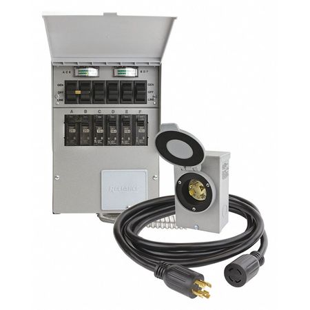 Reliance Controls Manual Transfer Switch, 125/250V, 30A 306CRK