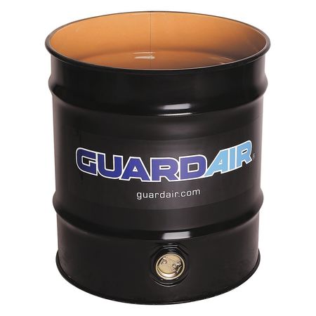 GUARDAIR Open Head Vacuum Drum, Steel, 20 gal, Unlined, Black N200