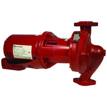 BELL & GOSSETT HVAC Circulating Pump, 1/2 hp, 115V/208V-230V, 1 Phase, Flange Connection 1EF022LF