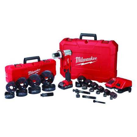 Milwaukee Tool M18 FORCE LOGIC 6T Knockout Tool 1/2 in - 4 in Kit 2677-23