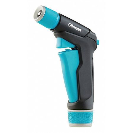 ZORO SELECT Pistol Grip Spray Nozzle, 100 psi, 2.5 to 5.0 gpm, Aqua 825602-1001