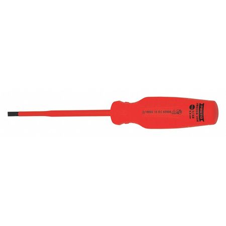 PROTO Insulated Slotted Screwdriver 7/32 in Round J90005-VDE
