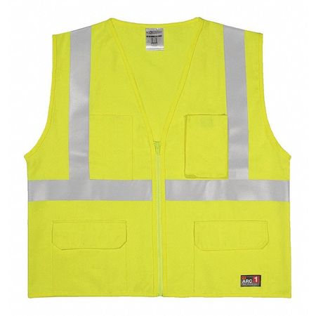 KISHIGO High Visibility Vest, Yellow/Green, XL GF183NF-XL