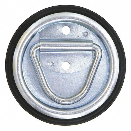 BUYERS PRODUCTS Surface Mounted Or Recessed Rope Ring Zinc Plated With Plastic Bezel B703