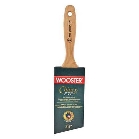 Wooster 2-1/2" Angle Varnish Paint Brush, Chinex FTP Bristle, Wood Handle 4415-2 1/2