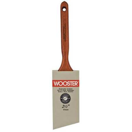 Wooster 2-1/2" Angle Sash Paint Brush, Nylon/Polyester Bristle, Wood Handle J4112-2 1/2