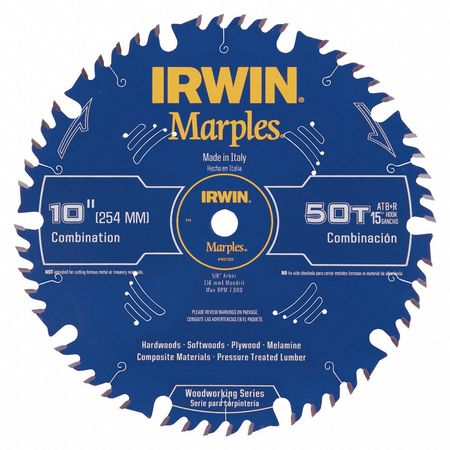 IRWIN 10", 50-Teeth Laser Cut Circular Saw Blade, PK3 1807368