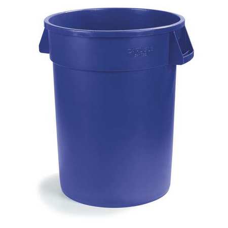 Carlisle Foodservice 20 gal. Round Trash Can, Blue, HDPE 34102014