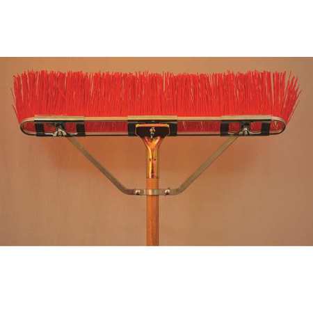 Bruske Products 17" Street Sweep, Landscape Brush, Brace, Bolt-on Hardwood Hdl 2840-CWB