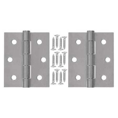 WRIGHT PRODUCTS 3" H Galvanized Steel Steel Hinge V35GAL