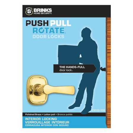 BRINKS HOME SECURITY Alwood Privacy, Polished Brass, Doorlock 23032-105