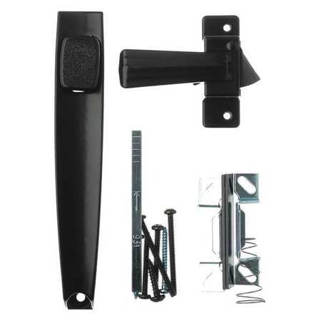 WRIGHT PRODUCTS Push Button Latch, Black V333BL