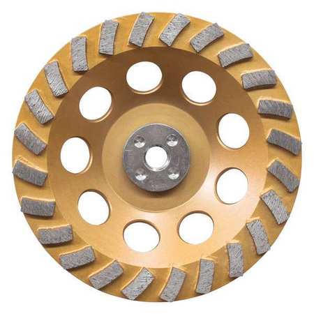 MAKITA 7" Low-Vibration Diamond Cup Wheel, 24 Seg Turbo A-96425