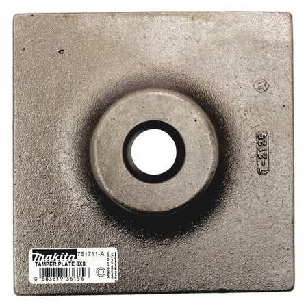 MAKITA 8" x 8" Tamper Plate, 1-1/8" Hex 751711-A