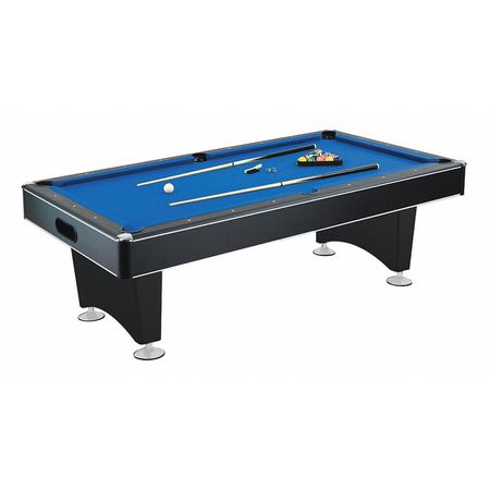 Hathaway Hustler 8-Ft Pool Table w/ Blue Felt, Pool Cues and Chalk BG2520PB