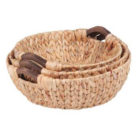 Honey-Can-Do Round Natural Baskets, 3-Piece STO-04469