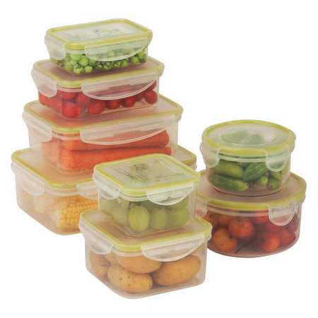Honey-Can-Do Snap Lock Food Storage Set, 16pc KCH-03828