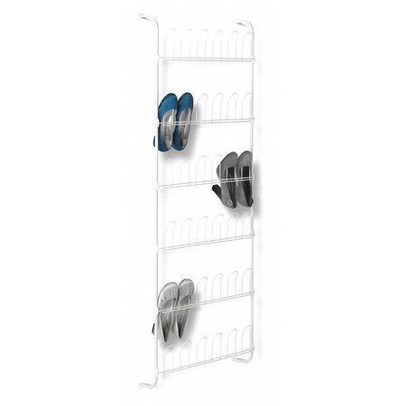 Honey-Can-Do Over-the-Door Shoe Rack, 18-Pair, White SHO-01169