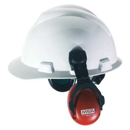 Msa Safety Hard Hat Mounted Ear Muffs, 23 dB, SoundControl XLS, Red 10061535