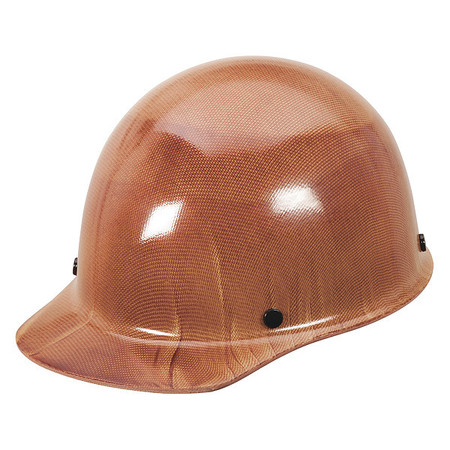 MSA SAFETY Front Brim Hard Hat, Ratchet (4-Point), Natural Tan 10104377