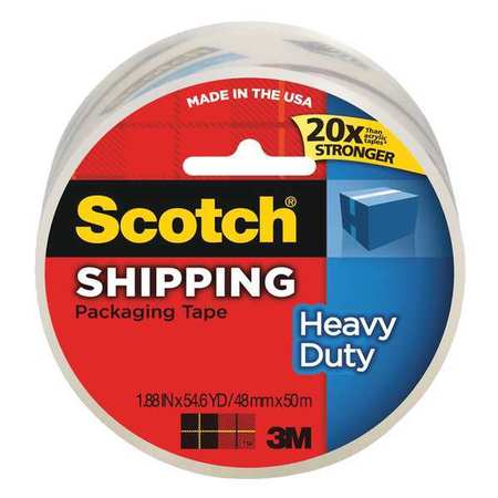 SCOTCH Packaging Tape, Dispener, Clear, Heavy Duty 3850