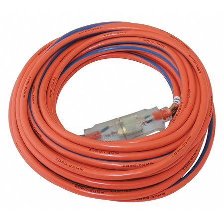 Zoro 25 ft. 14/3 SJTW Lighted Extension Cord OR/BL G1385987