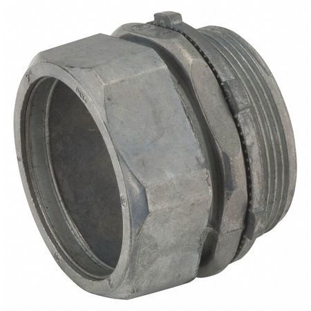 Raco Compression Connector, 1-33/64" L, Zinc 2804