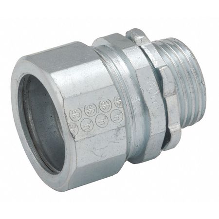 RACO Rgd/Imc Compression Connector 1-1/4", Steel 1806