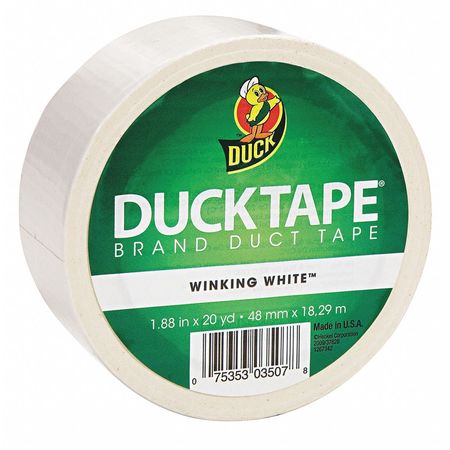 DUCK BRAND Duct Tape, 1.88 in.x20 yd., White 392873