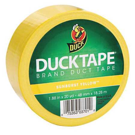 Duck Brand Duct Tape, 1.88 in.x20 yd., Yellow 519615