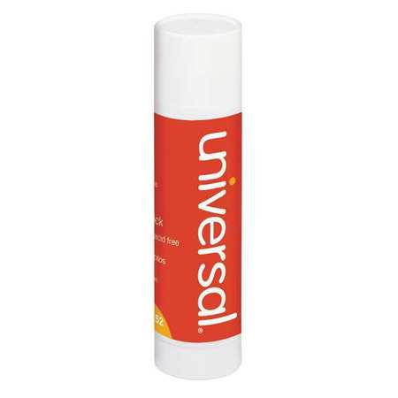 Universal Glue Stick, 1.3 oz., Clear, PK12 UNV76752