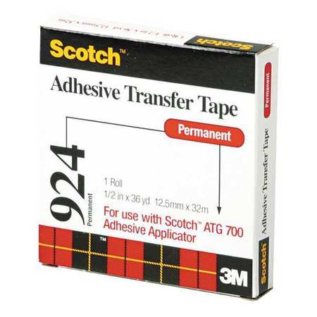 SCOTCH Transfer Tape, 1/2 x 36 yd. 92412