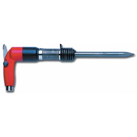 CHICAGO PNEUMATIC 1/2 Inch Air Chipping Hammer, Hex Shank Shank, Stroke 2.28 in, Bore Diameter 0.71 in - 3500 BPM RA2H