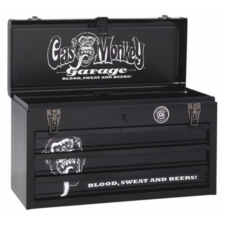 Gas Monkey Garage Gas Monkey 3-Drawer Portable Chest, 20in GMGMP20X3