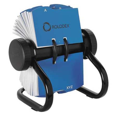 ROLODEX Rotary Card File, 400 Card, Black 67236