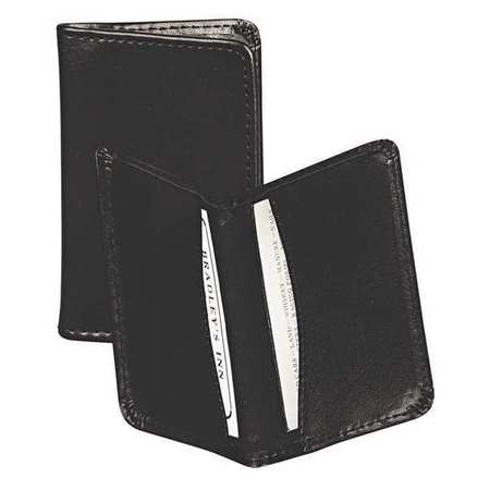 Samsill Leather Business Card Wallet Black 81220