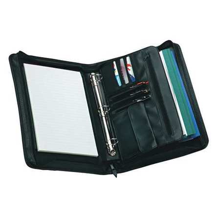 Universal Zip-Around Padfolio 14-1/2 x 11-1/2", Black UNV25650