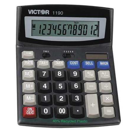 VICTOR TECHNOLOGY Executive Desktop Calculator 1190