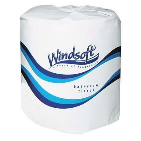 Windsoft Roll, 2 Ply, 400 Sheets, White, 24 PK WIN 2400