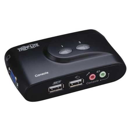 TRIPP LITE KVM, 2-Port, USB, Audio, Compact B004-VUA2-K-R