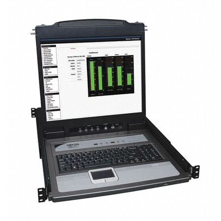 TRIPP LITE KVM, 8-Port, 19" LCD, 8 PS2/USB, TAA, 1U B020-U08-19KTAA