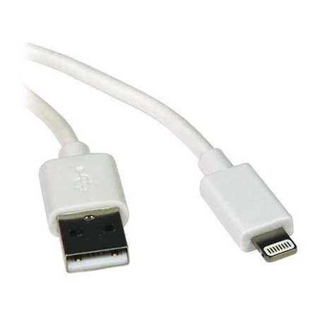 TRIPP LITE Charging Cable, Apple Lightning, White, 6ft M100-006-WH