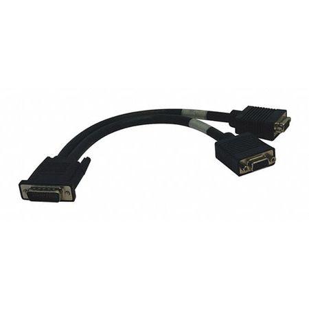 TRIPP LITE Dual VGA Cable, DMS-59, Y Split, M, 2xF, 1ft P574-001